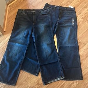 2 pair GAP vintage flare high rise jeans, size 18